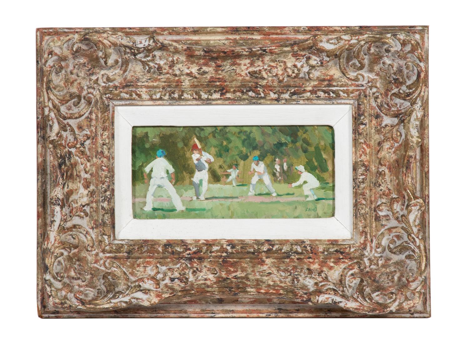Mark Rowbotham, (English, b. 1959), Two Works; Wimbleton Match and Cricket on the Green