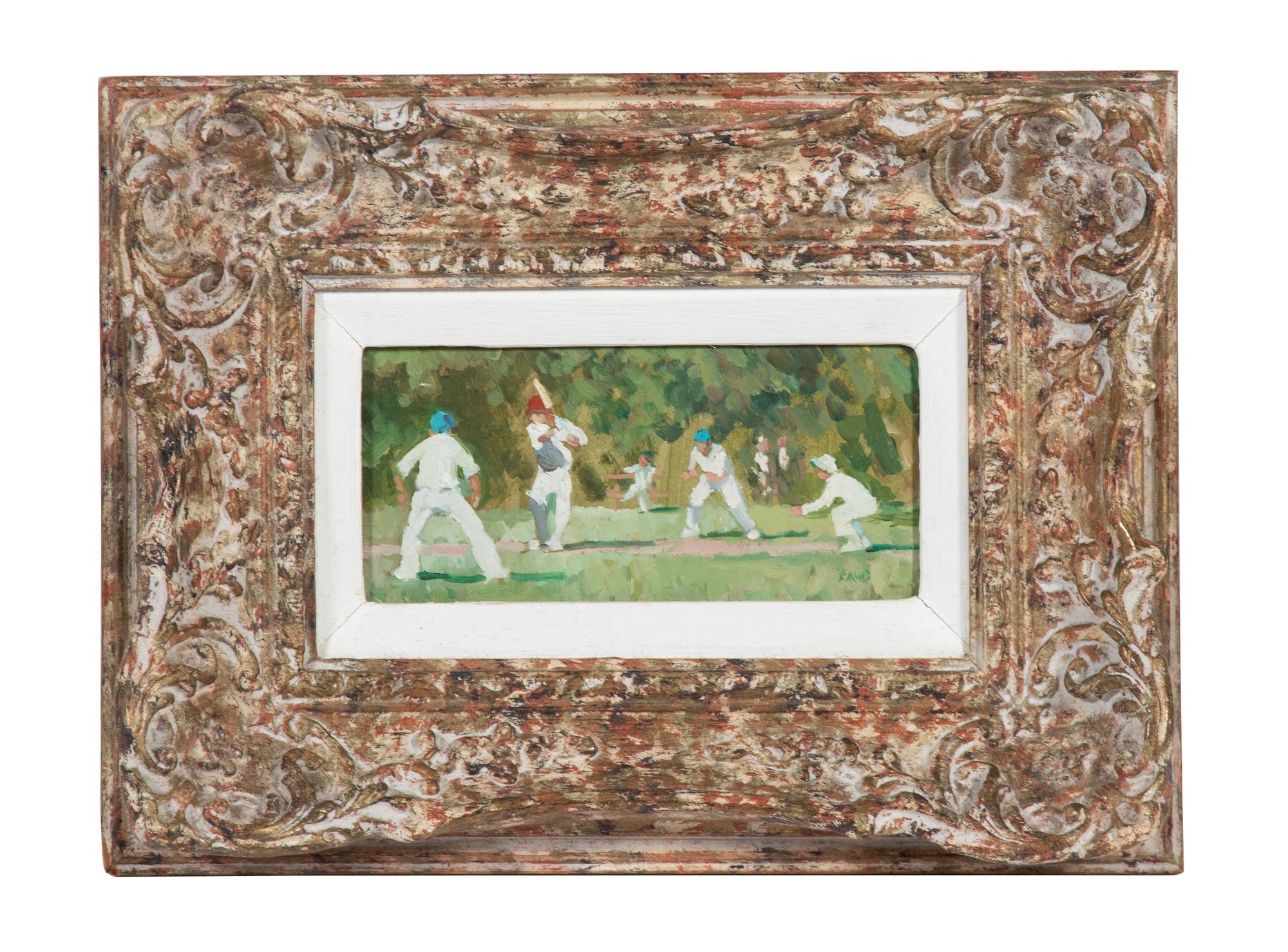Mark Rowbotham, (English, b. 1959), Two Works; Wimbleton Match and Cricket on the Green