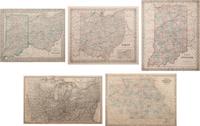 A Group of Five Maps of the Midwest