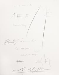 CREVEL, RENE. Feuilles eparses. Paris, 1965. Limited, signed by numerous artists.