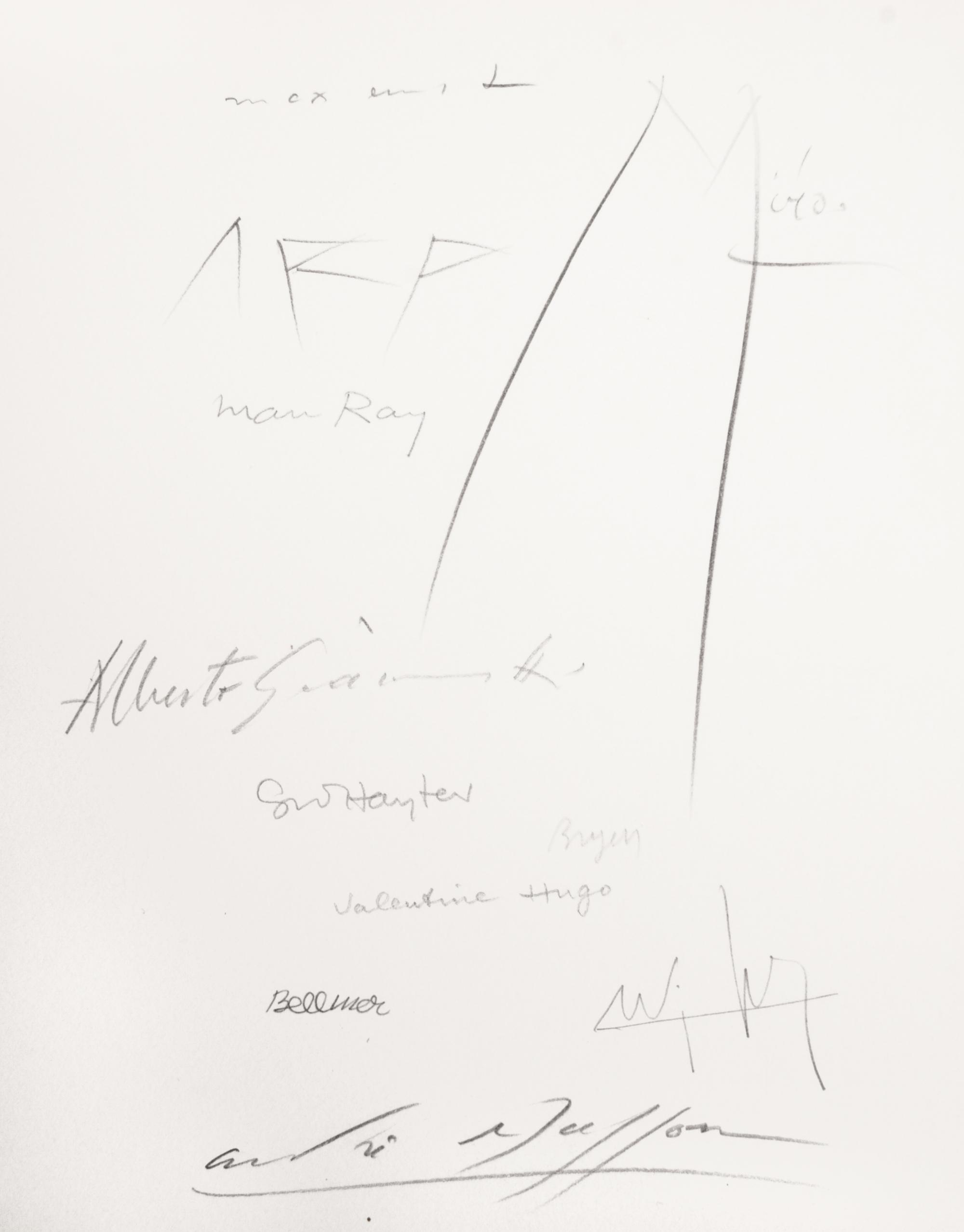CREVEL, RENE. Feuilles eparses. Paris, 1965. Limited, signed by numerous artists.