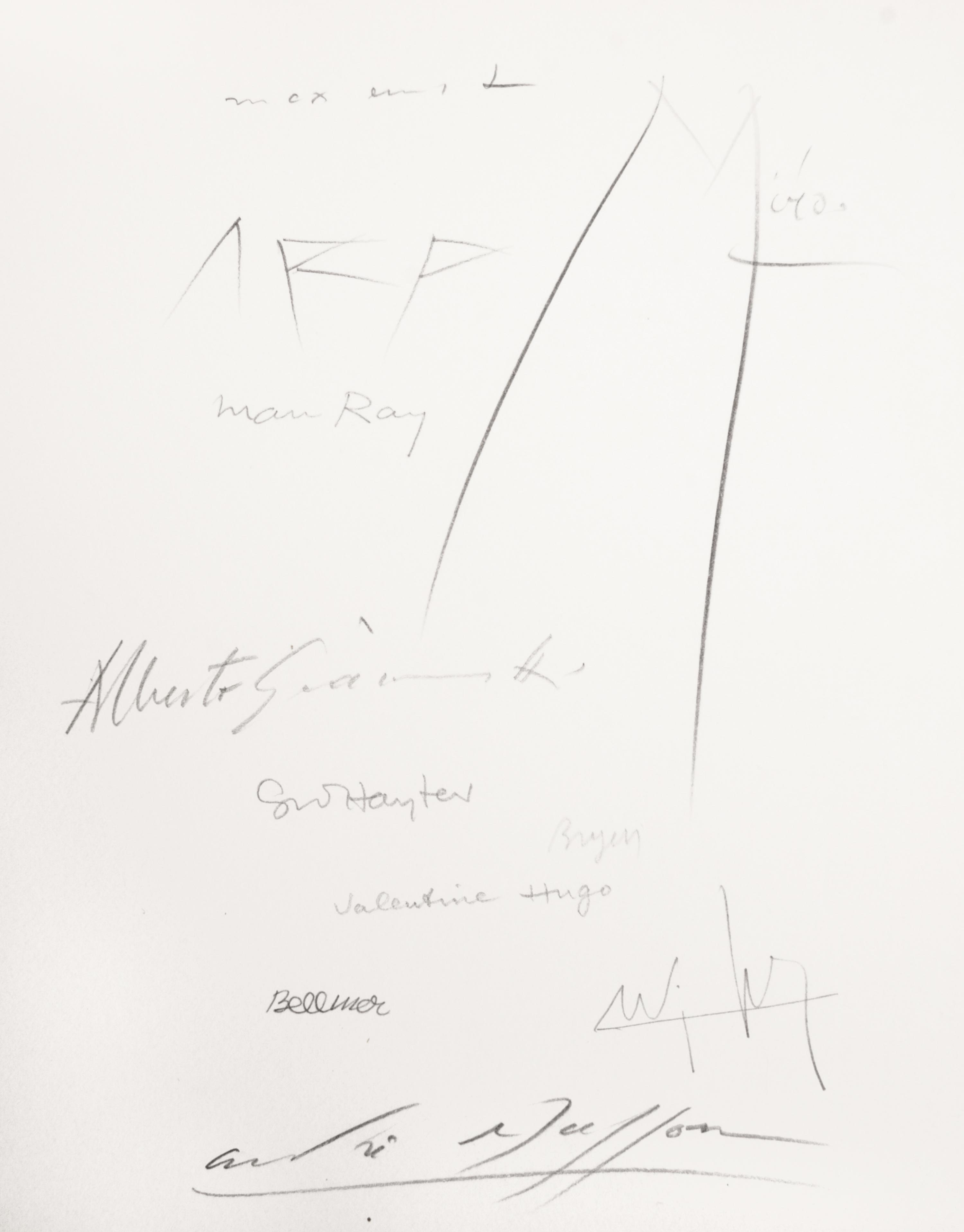 CREVEL, RENE. Feuilles eparses. Paris, 1965. Limited, signed by numerous artists.