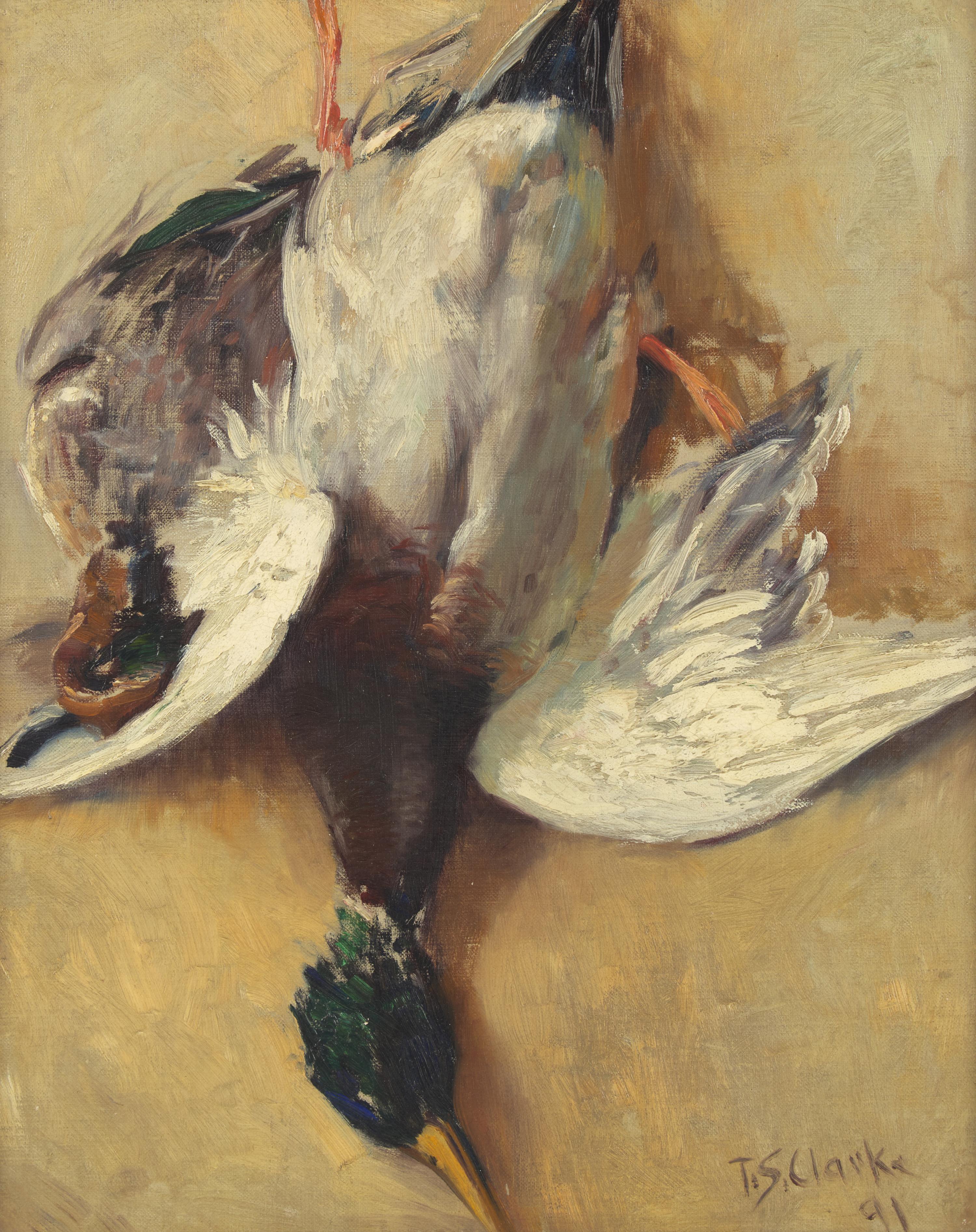 Thomas Shields Clarke (American, 1860–1920) — Still Life with Duck , 1891