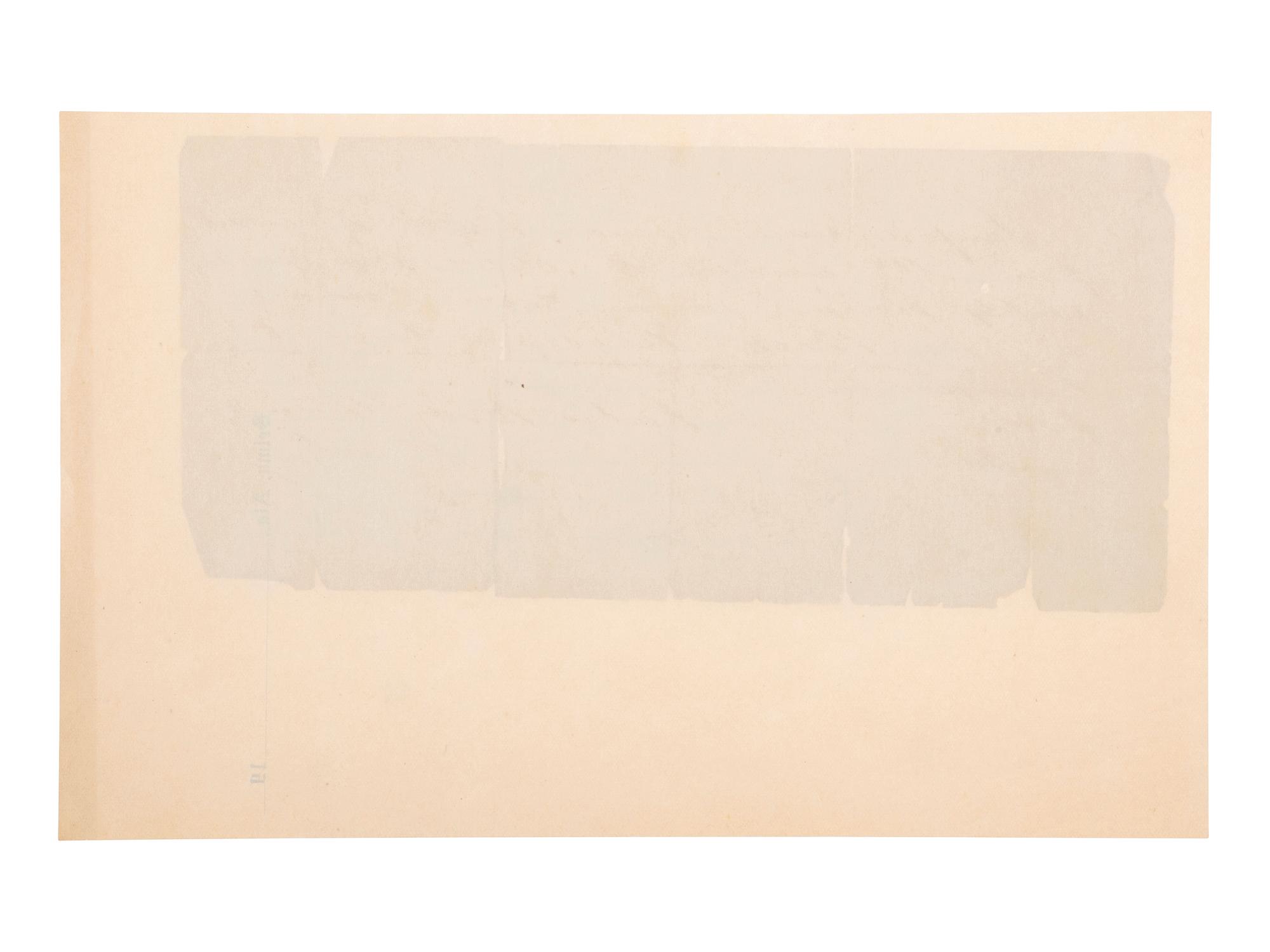 [GOLD RUSH]. Receipt for purchase of passage to Panama from San Francisco. 4 January 1850.
