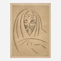 Elie Nadelman (American/Polish, 1882–1946) Female Head Draped #2