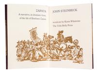 (YOLLA BOLLY PRESS) STEINBECK, JOHN. Zapata... [Covelo, CA, 1991] Limited, signed by the illust.