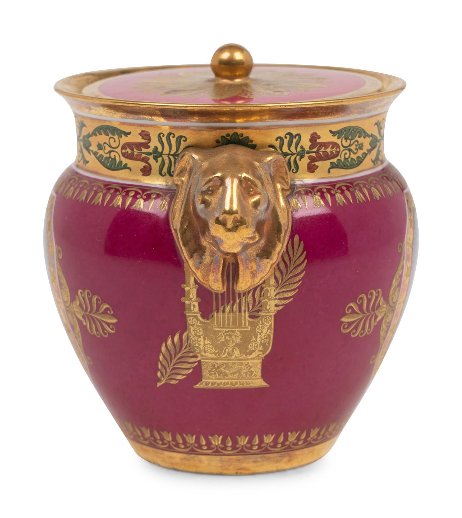 A Sèvres Porcelain Covered Jar in the Empire Taste