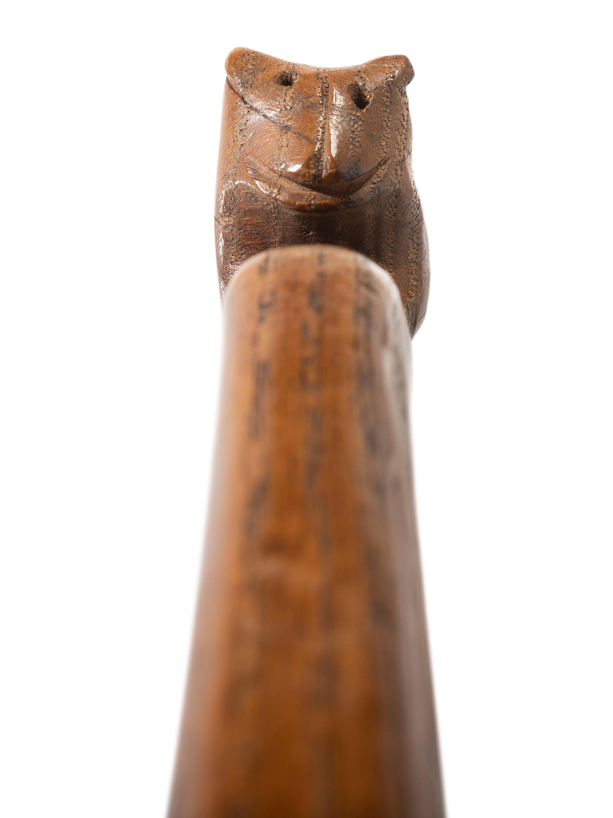 Haudenosaunee Maple Sugar Paddle, with Bear Effigy