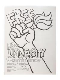[CIVIL RIGHTS]. Free New University Conference . New York: New University Conference, 15 June 1970.