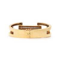 YELLOW GOLD AND DIAMOND BANGLE BRACELET