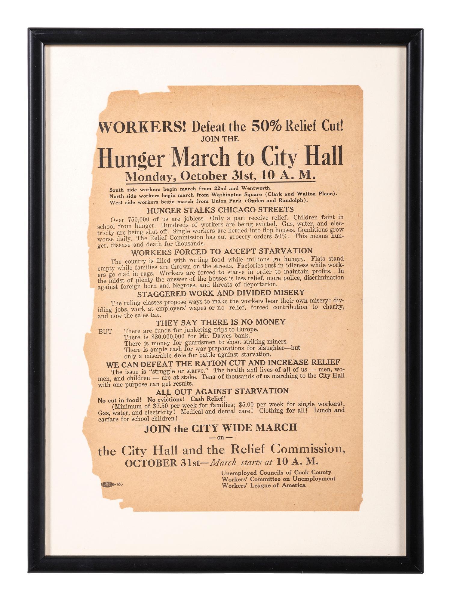 [LABOR] -- [SOCIAL JUSTICE]. Ephemera documenting twentieth-century social justice and worker's movements, comprising: