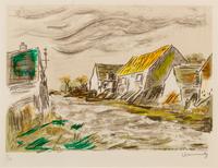 Sunset in a Village, ca. 1956