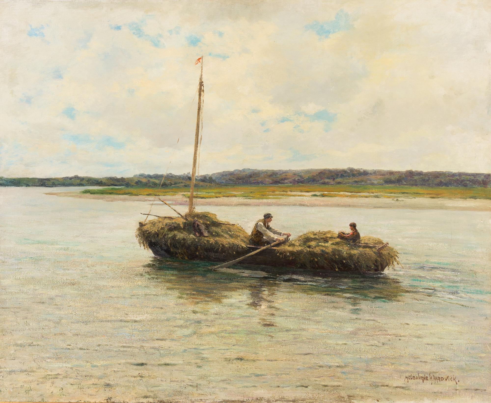 Melbourne Hardwick, (American, 1857-1916), Collecting Salt Marsh Hay