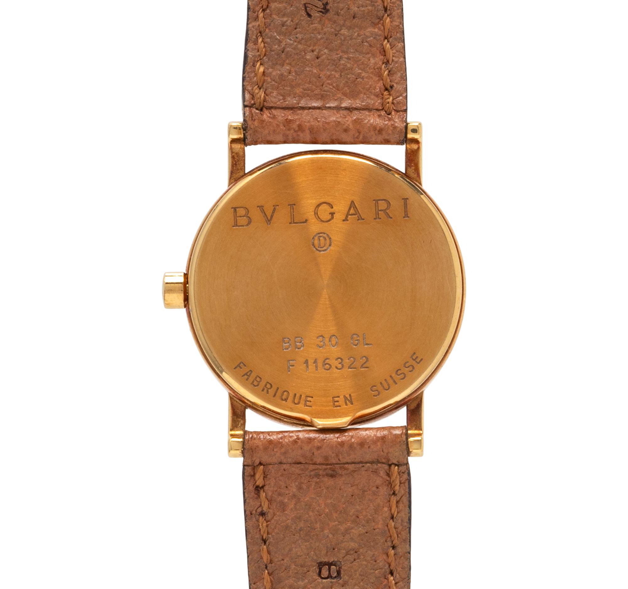 BULGARI, YELLOW GOLD WATCH