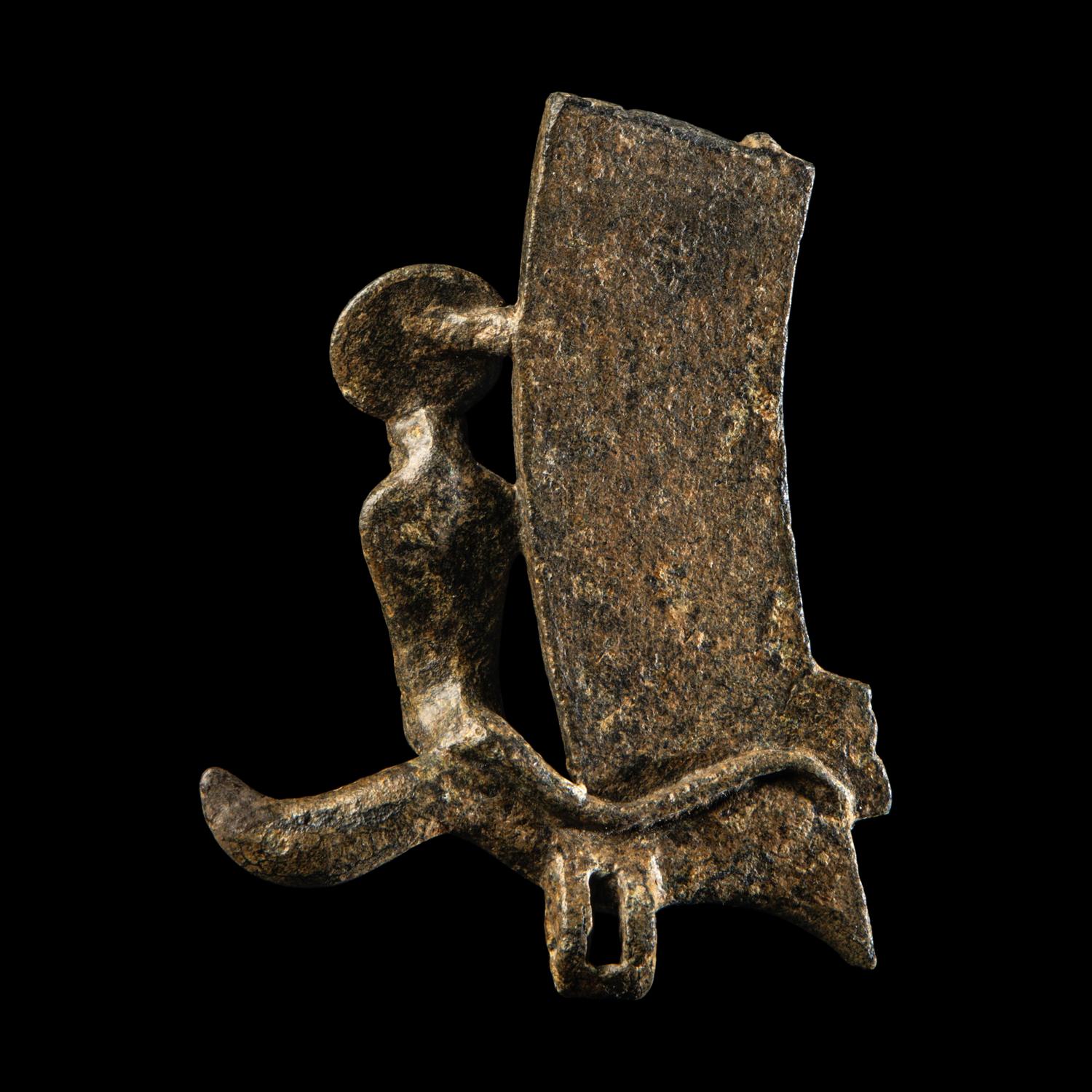 An Egyptian Bronze Osiris Crown Fragment