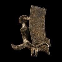 An Egyptian Bronze Osiris Crown Fragment