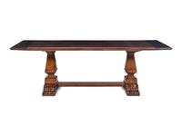 A Baroque Style Walnut Refectory Table