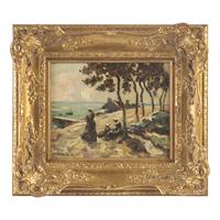 Jules Eugène Pages (American, 1867–1946) — By the Shore