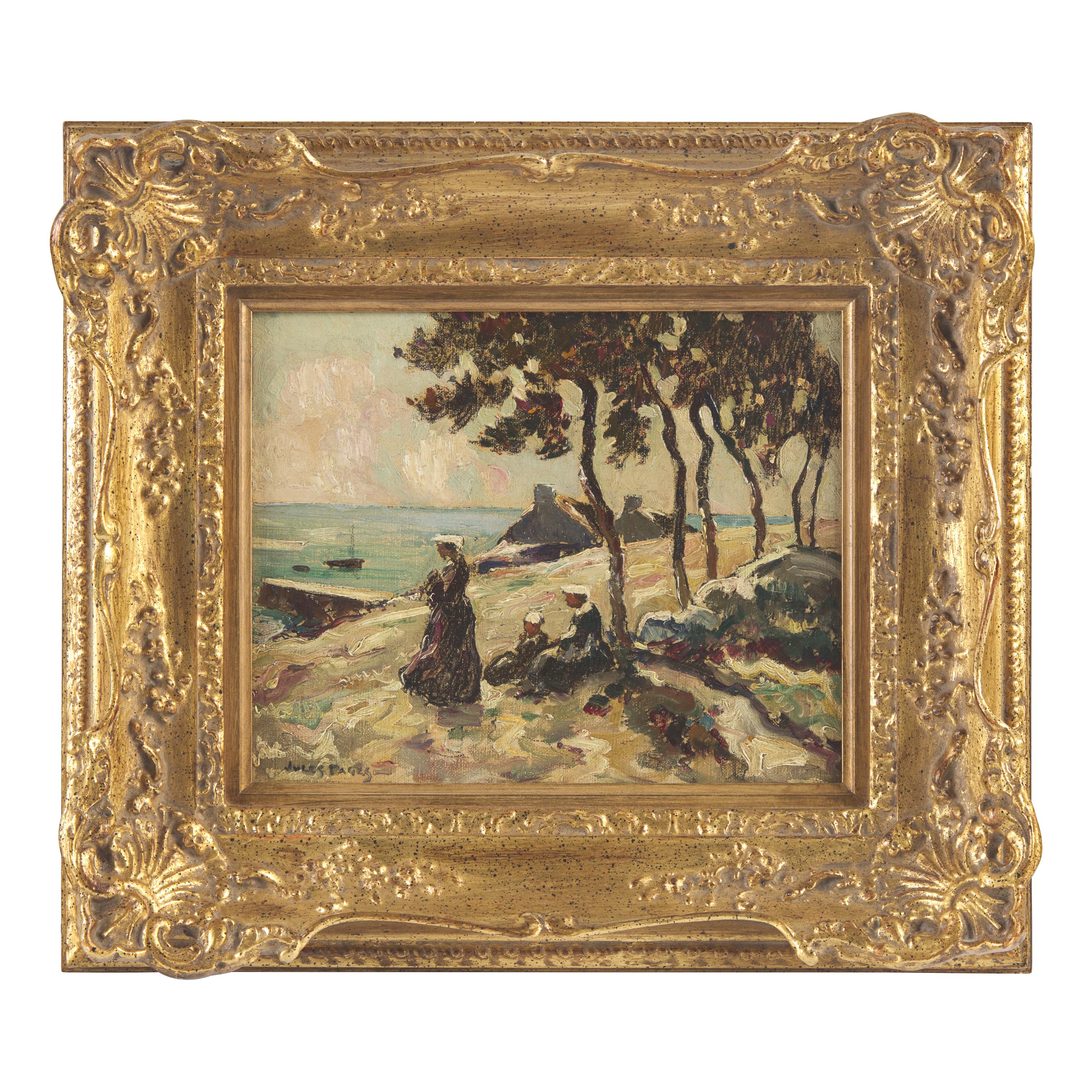 Jules Eugène Pages (American, 1867–1946) — By the Shore