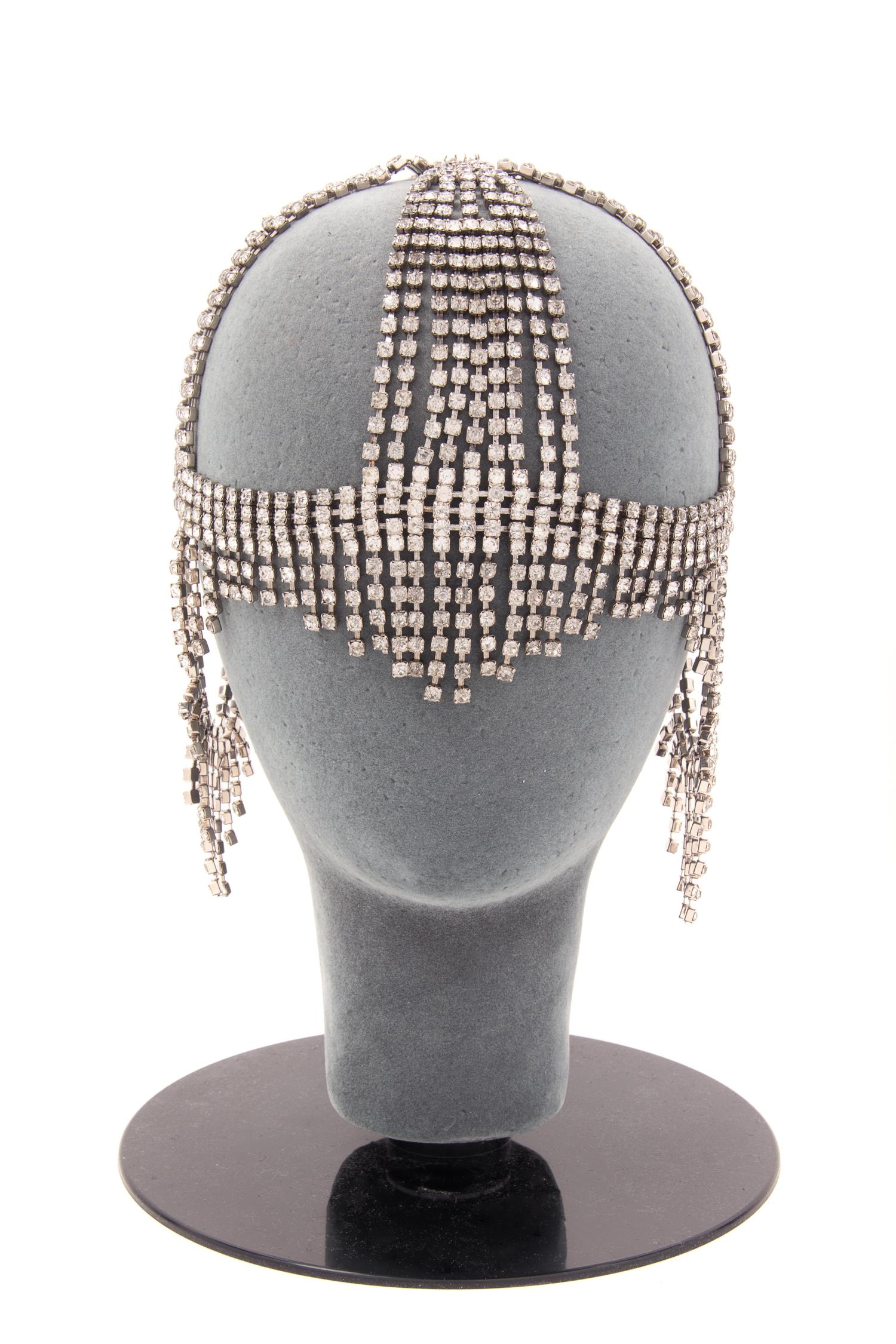 Two Rhinestone Headpieces, 1980s
