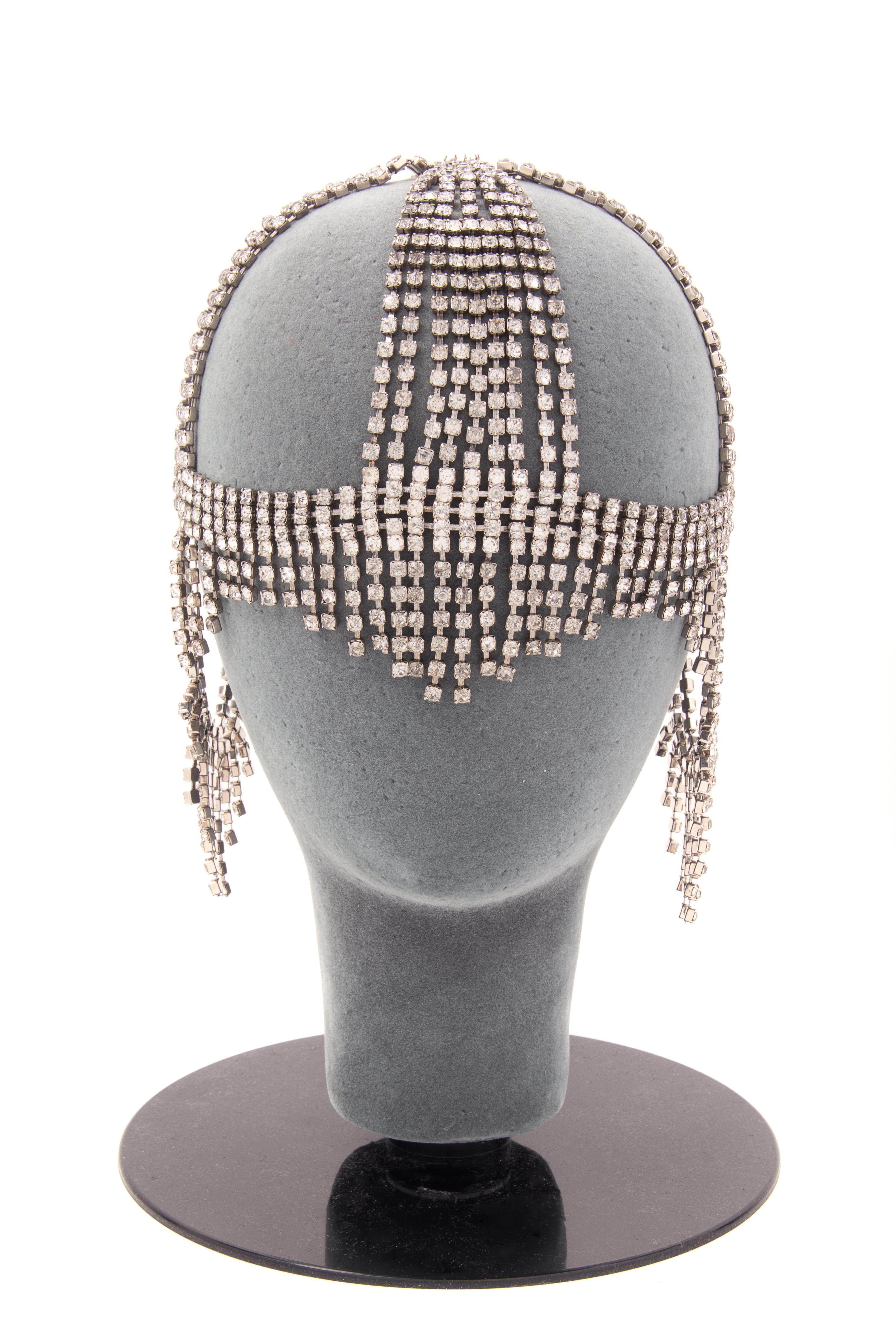 Two Rhinestone Headpieces, 1980s