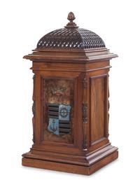 A Continental Carved Mahogany Cabinet