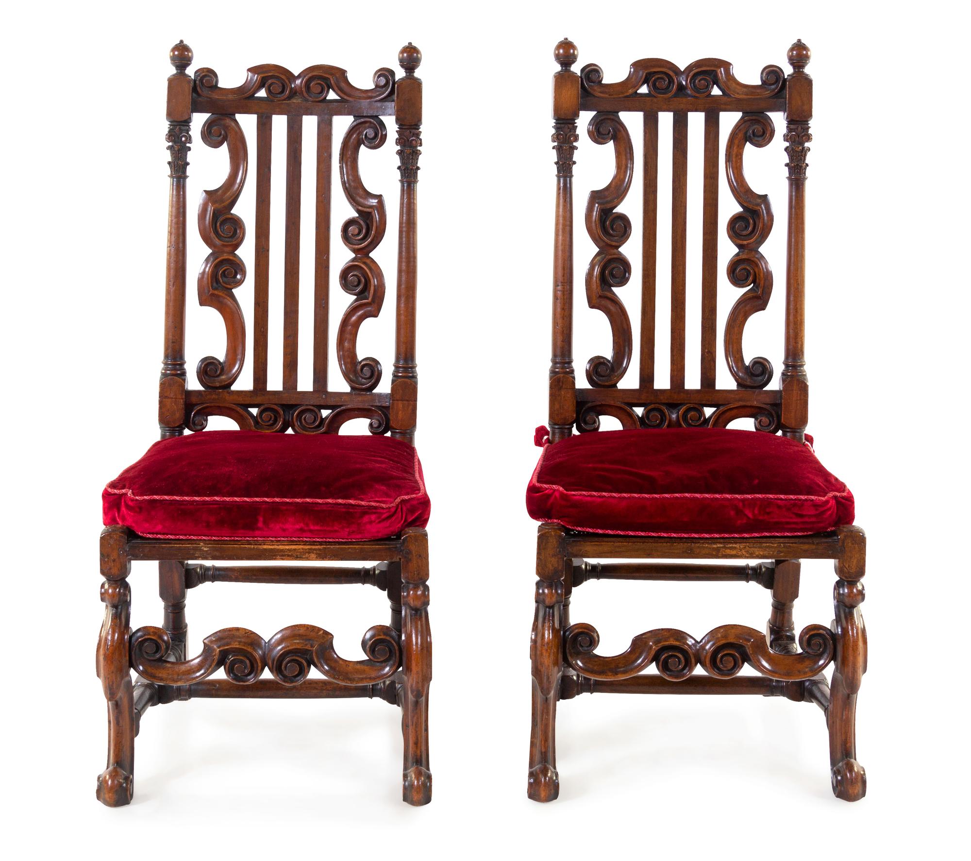 A Pair of Charles II Side Chairs