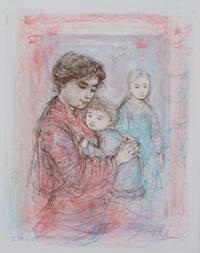 Edna Hibel, (American, 1917-2015), Mother and Child