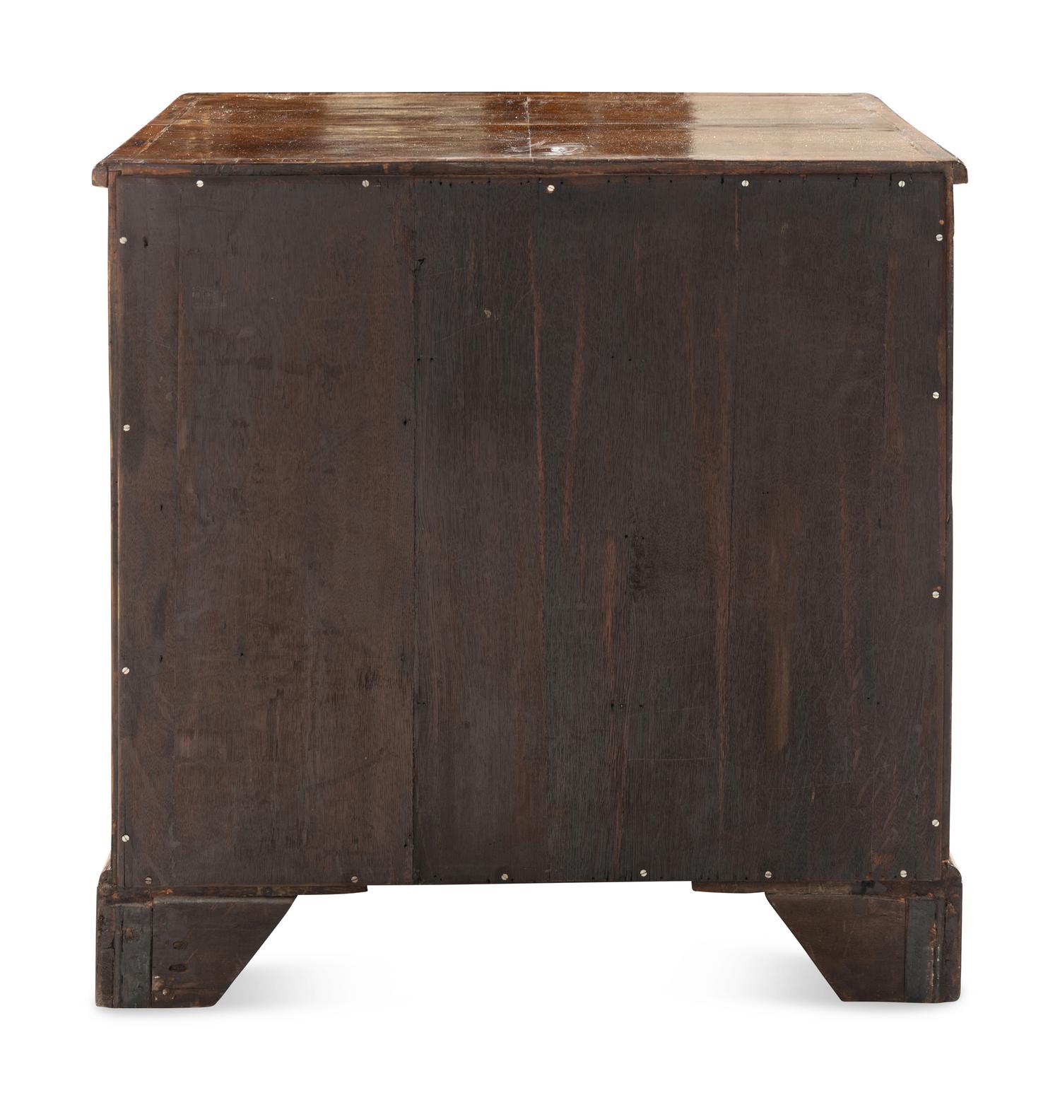 A George II Walnut Kneehole Desk
