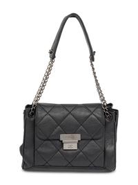 CHANEL, ACCORDION PUSH-LOCK FLAP BAG
