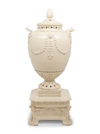 A Large Wedgwood Queensware Urn