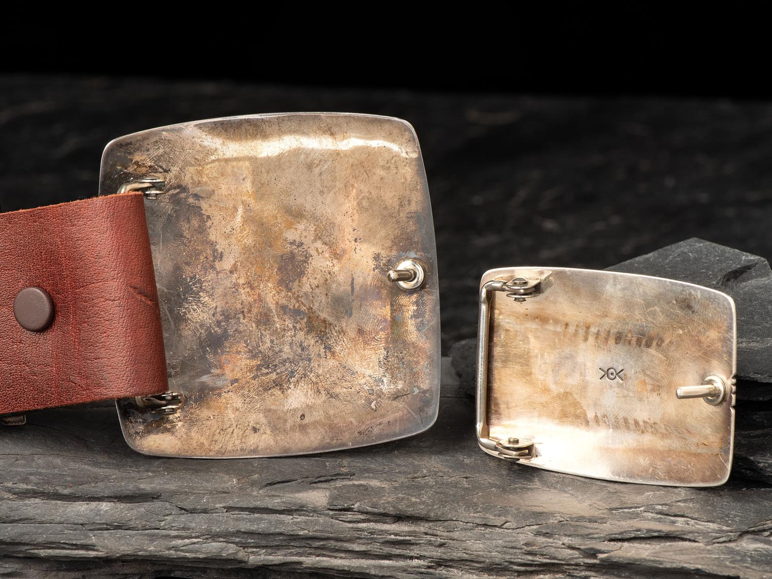 Pair of Silver Belt Buckles