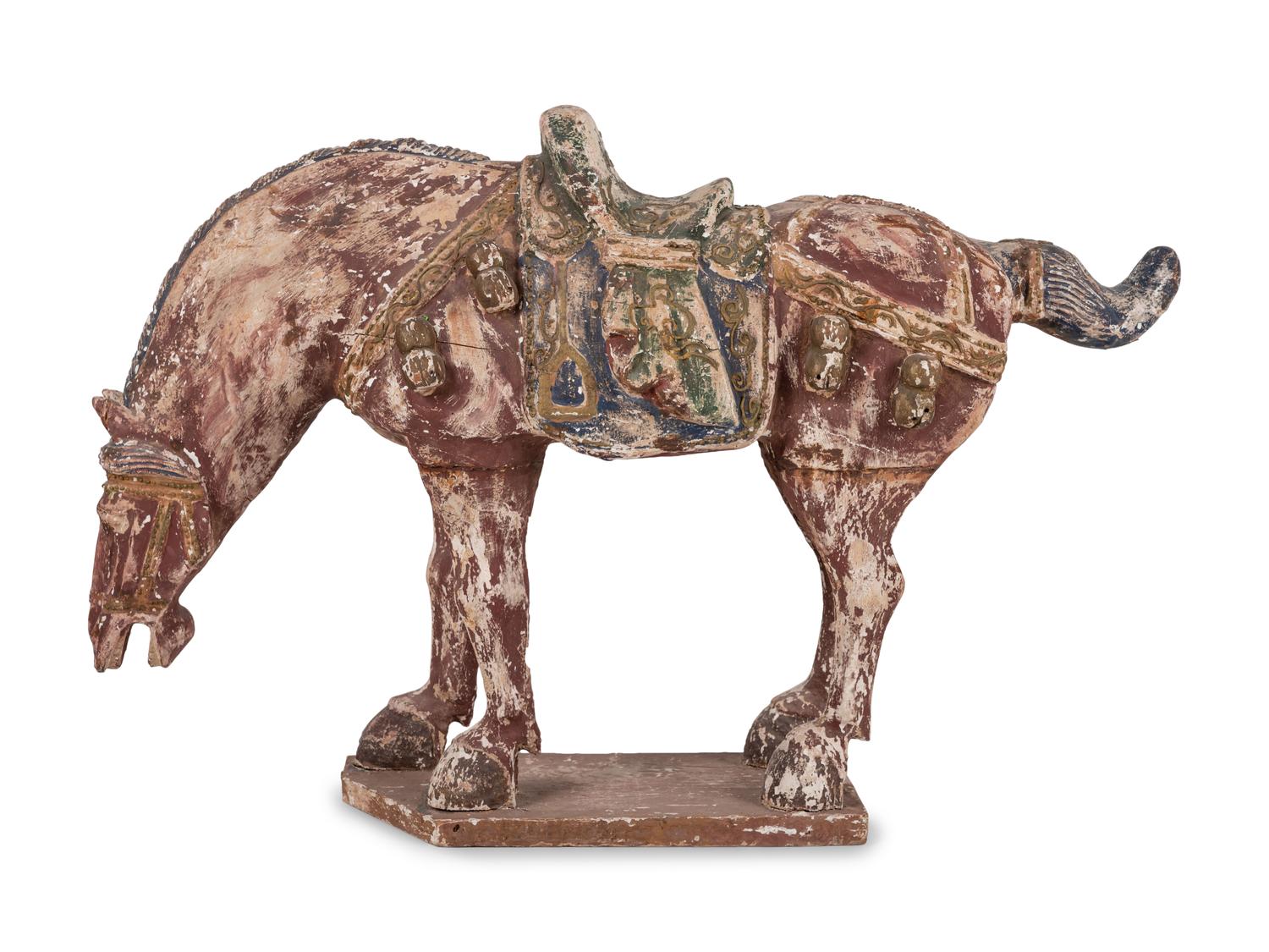 A Tang Style Pottery Horse