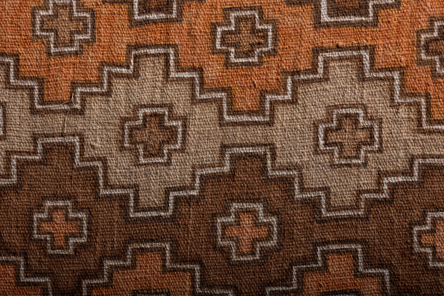 A Chancay Painted Geometric Textile