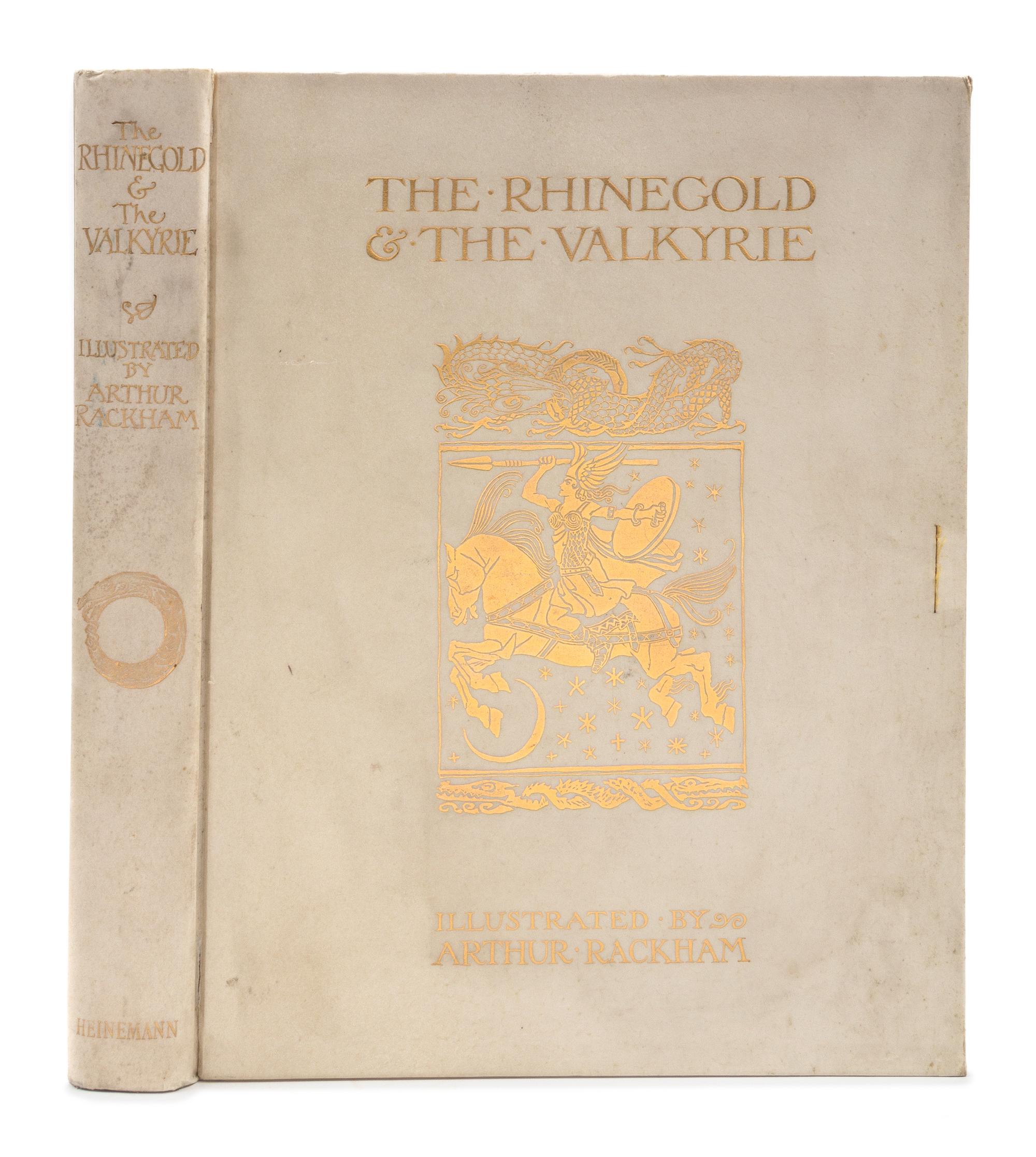 RACKHAM, Arthur, illustrator. -- WAGNER, Richard (1813-1883). The Rhinegold and the Valkyrie. London: William Heinemann, 1910.