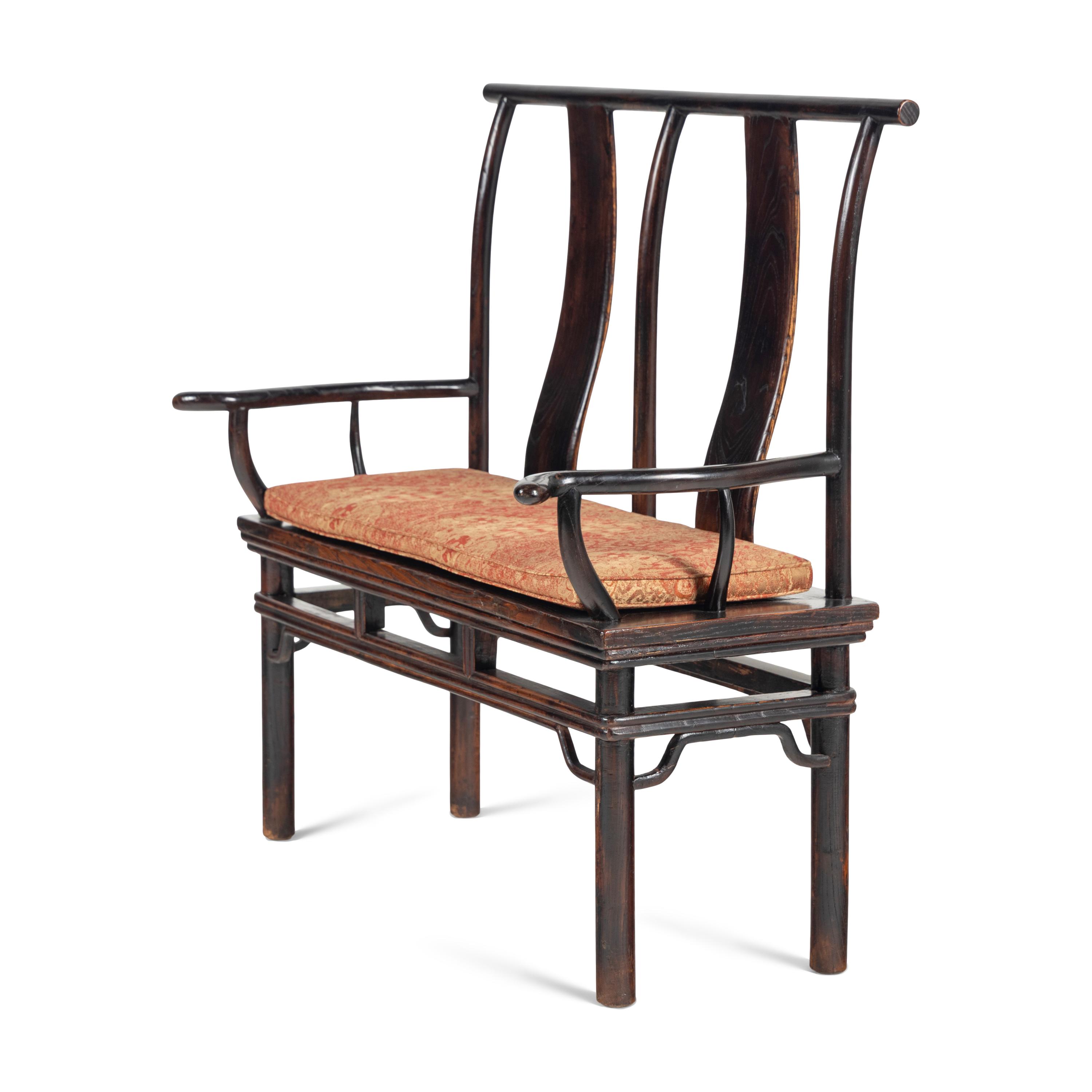 A Chinese Hardwood Bench