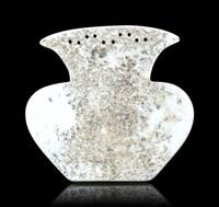 A Celadon Ground Famille Rose Porcelain Wall Vase
