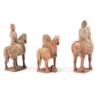 Three Chinese Equestrian Figures