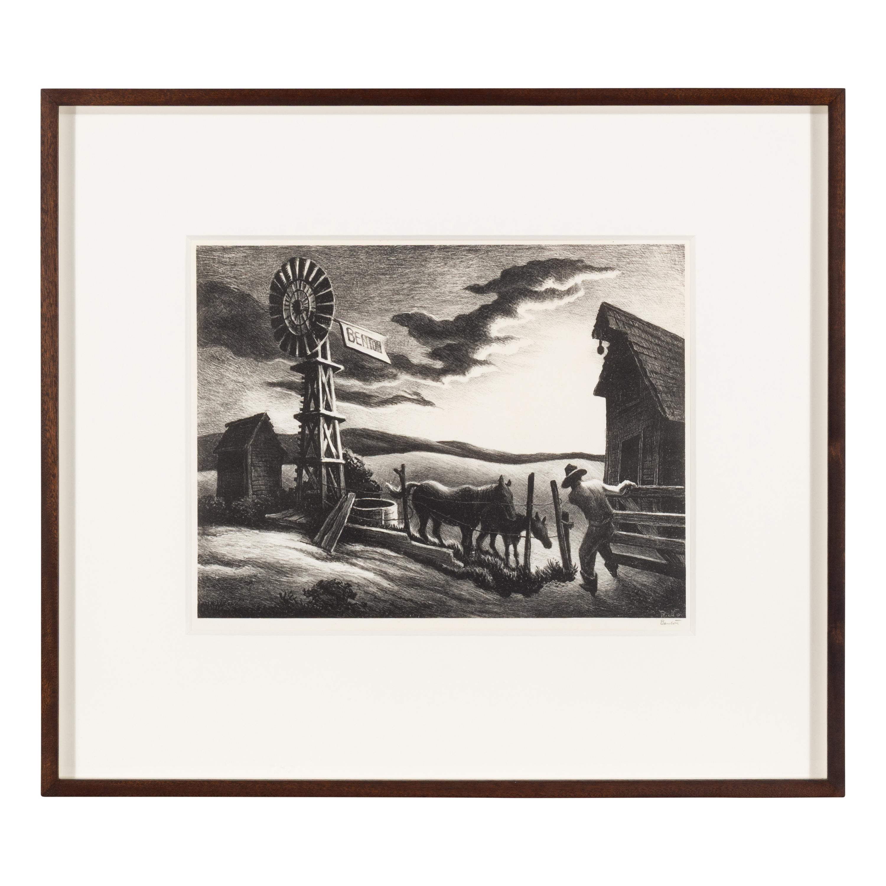 Thomas Hart Benton (American, 1889–1975) — Nebraska Evening, 1941