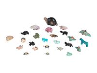 Collection of Santa Clara, San Ildefonso, and Zuni Fetishes