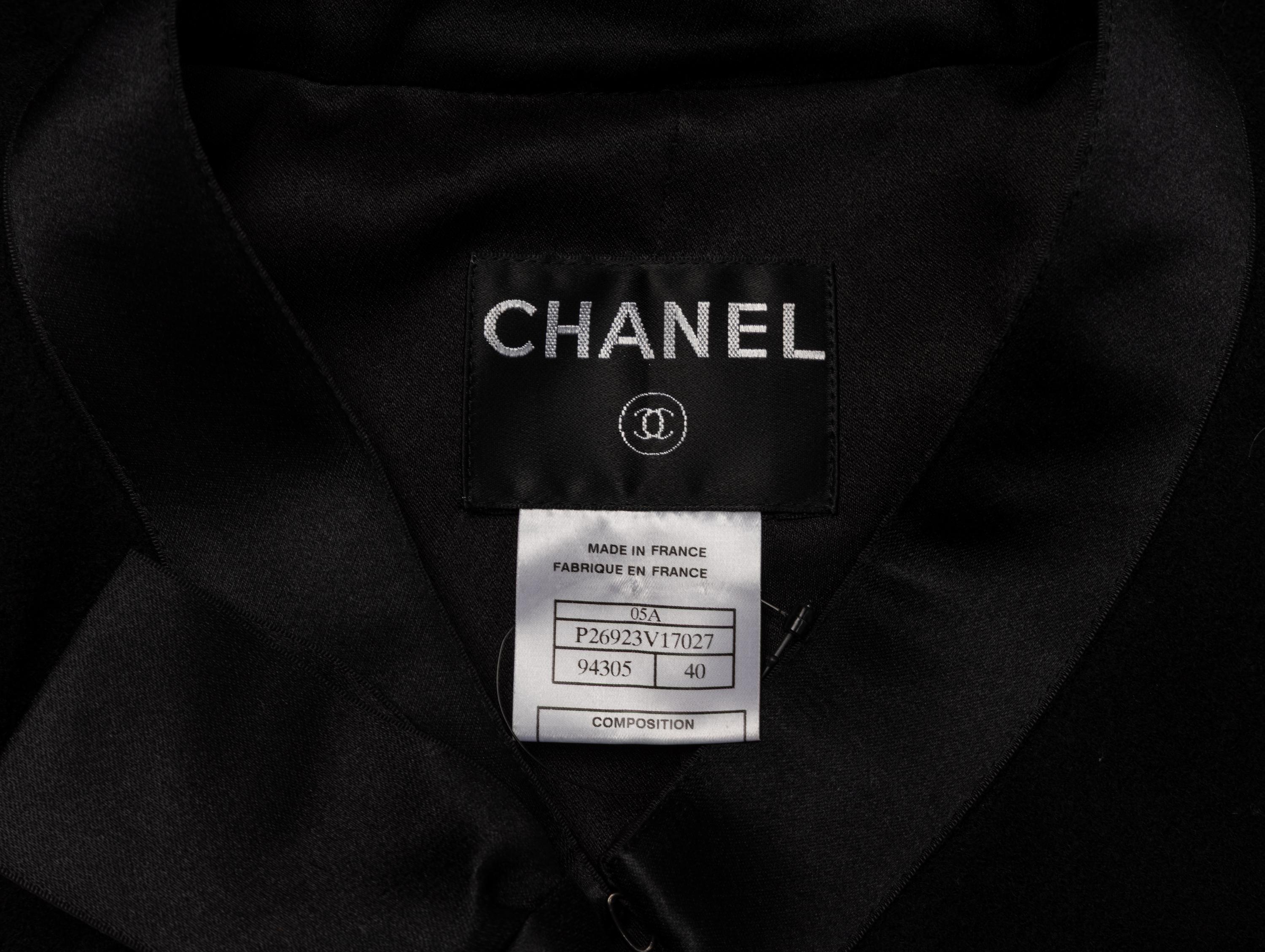 Chanel, Black Evening Coat