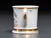 A Gambler's Porcelain Shaving Mug