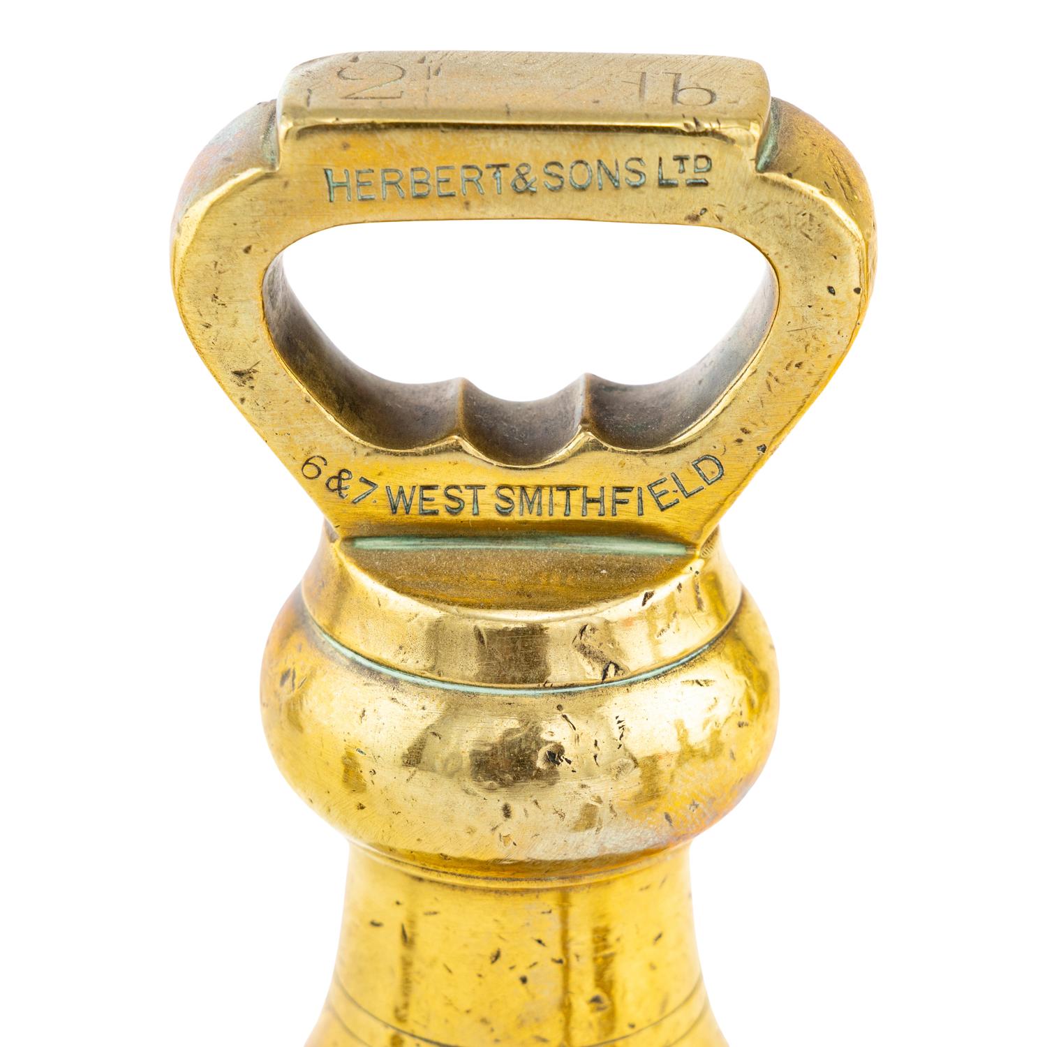 An Assembled Set of Ten English Brass Weights