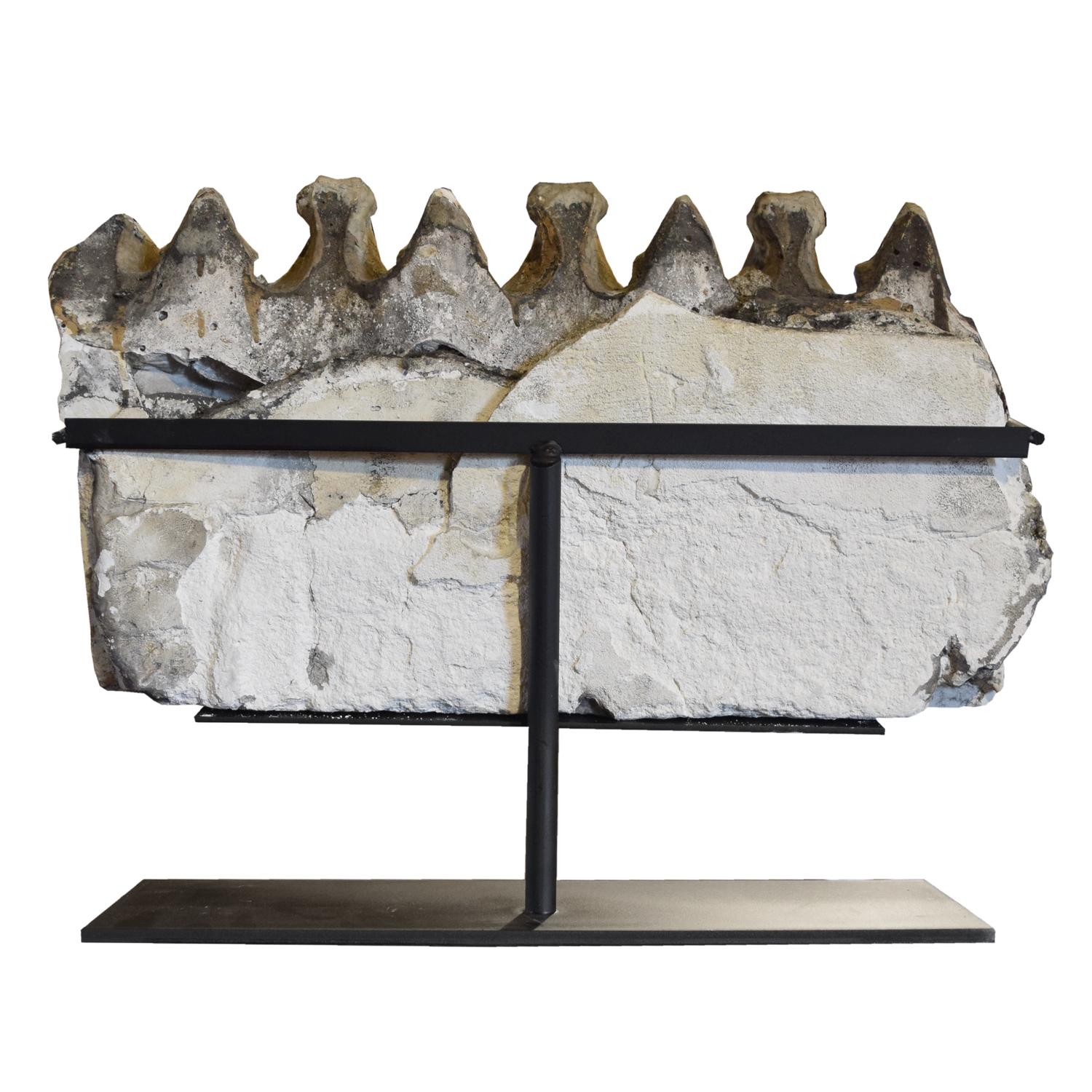 A Louis Sullivan Designed Plaster Fragment from the Auditorium Building 17" W x 4" D x 12.5" H — United States, 1890