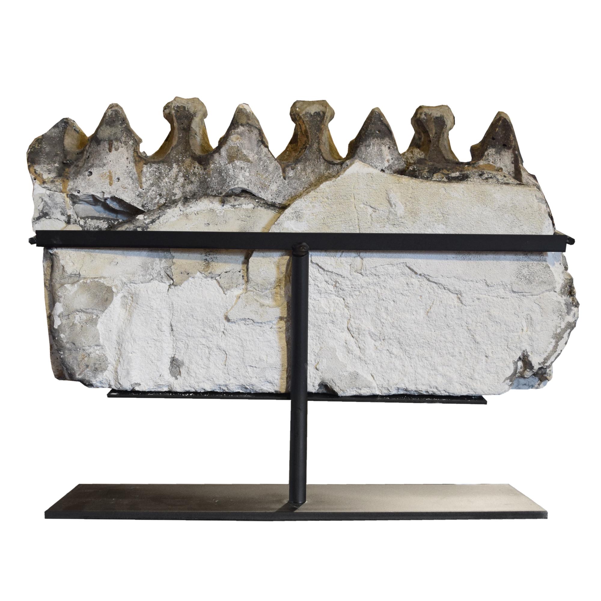 A Louis Sullivan Designed Plaster Fragment from the Auditorium Building 17" W x 4" D x 12.5" H — United States, 1890