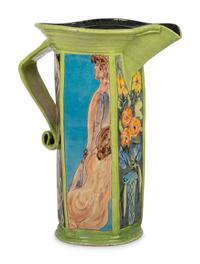 A Paul Jackson Studio Ceramic Floor Ewer or Umbrella Stand