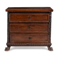 An Italian Baroque Walnut Chest of Drawers
