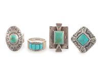 Southwestern-style Sterling Silver and Turquoise Jewelry