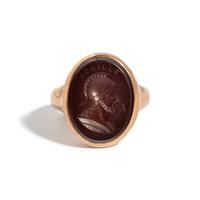 A Gold and Carnelian Finger Ring with the Demigod Achilles, After the Antique