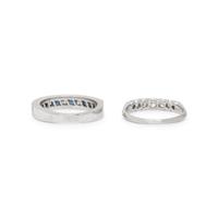 TWO PLATINUM AND DIAMOND BANDS